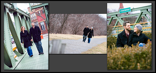 Engagement collage small gray background